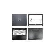 Replacement HP 14-CM 14-CK 14Q-CS 240 G7 LCD Top Cover Bezel Hinges with Touchpad Palmrest and Bottom Base Assembly