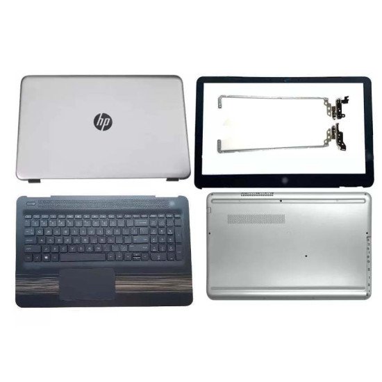 HP Pavilion 15-AU 15-AU134TX LCD Top Cover Bezel Hinges with Touchpad Palmrest Keyboard and Bottom Base Full Cover HP Pavilion 15-AU 15-AU134TX LCD Top Cover Bezel Hinges with Touchpad Palmrest Keyboard and Bottom Base Full Cover