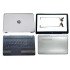 HP Pavilion 15-AU 15-AU134TX LCD Top Cover Bezel Hinges with Touchpad Palmrest Keyboard and Bottom Base Full Cover
