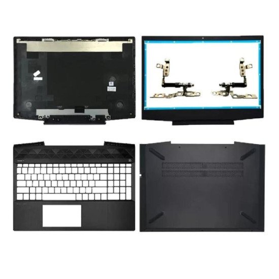 HP Pavilion Gaming 15-CX 15T-DK 15CX0000X LCD Cover Bezel Hinges and Palmrest Bottom Base Full Cover HP Pavilion Gaming 15-CX 15T-DK 15CX0000X LCD Cover Bezel Hinges and Palmrest Bottom Base Full Cover