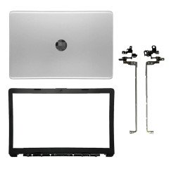 HP 15-DA 15-DA0299TU 15-DA0327TU LCD Top Cover Front Bezel with Hinges Silver ABH HP 15-DA 15-DA0299TU 15-DA0327TU LCD Top Cover Front Bezel with Hinges Silver ABH