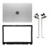 HP 15-DA 15-DA0299TU 15-DA0327TU LCD Top Cover Front Bezel with Hinges Silver ABH
