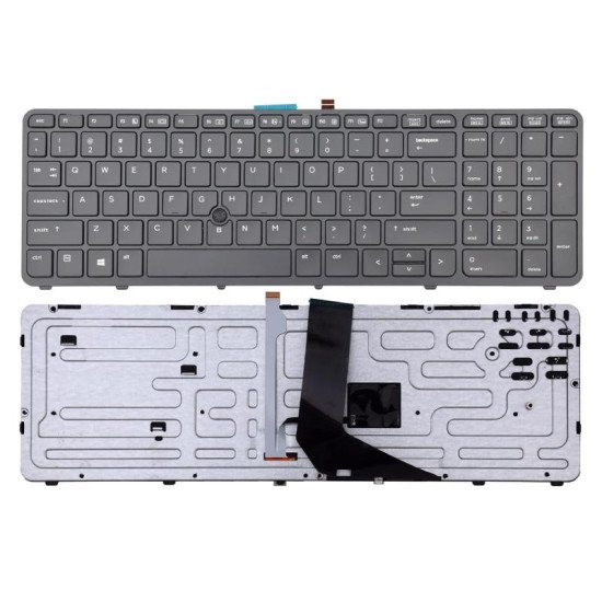 HP ZBook 15 G1 G2 17 G1 G2 Series Backlit Laptop Keyboard Replacement HP ZBook 15 G1 G2 17 G1 G2 Series Backlit Laptop Keyboard Replacement