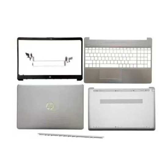 HP 15S-DU 15S-DR 15S-DY 15S-DU3563TU LCD Top Cover Bezel Hinges with Touchpad Palmrest and Bottom Base Full Body Assembly HP 15S-DU 15S-DR 15S-DY 15S-DU3563TU LCD Top Cover Bezel Hinges with Touchpad Palmrest and Bottom Base Full Body Assembly