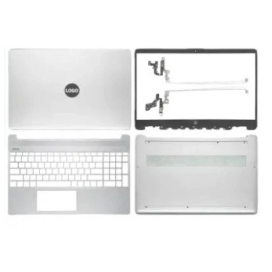 HP 15-DY 15-EF 15S-EQ 15S-FQ 15T-DY 15Z EF 15-DY2073DX LCD Top Cover Bezel Hinges with Palmrest and Bottom Base Full Cover HP 15-DY 15-EF 15S-EQ 15S-FQ 15T-DY 15Z EF 15-DY2073DX LCD Top Cover Bezel Hinges with Palmrest and Bottom Base Full Cover