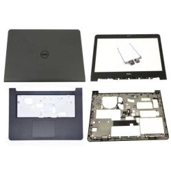 Dell Latitude 3450 LCD Top Cover Bezel Hinges with Palmrest Touchpad and Bottom Base Replacement set