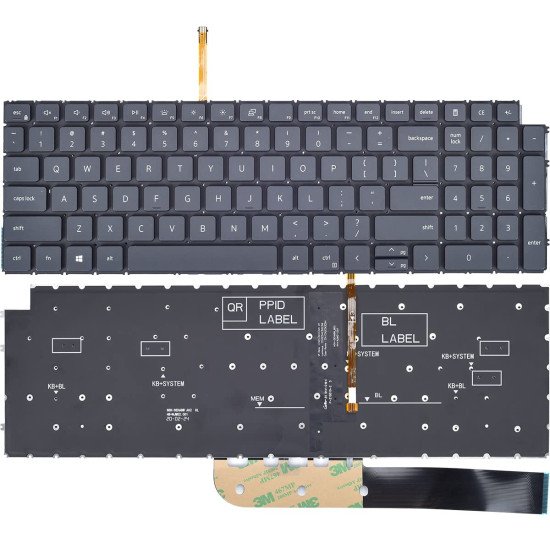 Dell Inspiron 15 3510 3511 5510 5515 Inspiron 16 7610 Backlit Keyboard Dell Inspiron 15 3510 3511 5510 5515 Inspiron 16 7610 Backlit Keyboard