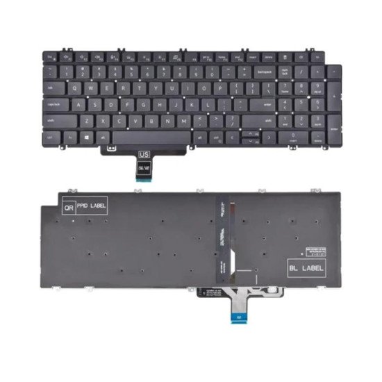 Dell Precision 3581 7670 7680 7770 7780 Laptop Backlit Keyboard