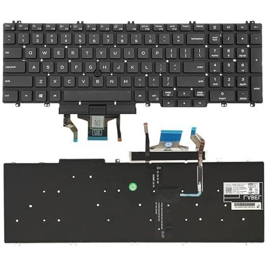 Dell Latitude 5500 5501 5510 5511 Precision 3540 3541 3551 Series Keyboard Backlit Dell Latitude 5500 5501 5510 5511 Precision 3540 3541 3551 Series Keyboard Backlit