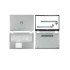 Dell Inspiron 15 5584 P85F LCD Top Cover Bezel Hinges Palmrest Bottom Base Assembly No C Port