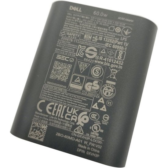 Dell XPS 13 9320 Latitude 5330 5340 320 7330 9330 Laptop Type C Charger 60W Watt Adapter LA60NM200 Dell XPS 13 9320 Latitude 5330 5340 320 7330 9330 Laptop Type C Charger 60W Watt Adapter LA60NM200
