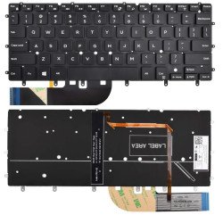 Dell Inspiron 13 7000 (7547 7347 7348) XPS 13 (9343 9350) Backlit Laptop Keyboard Replacement