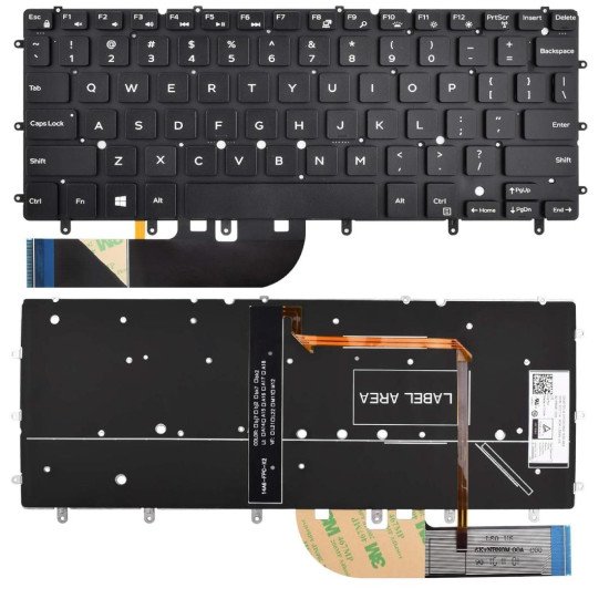 Dell Inspiron 13 7000 (7547 7347 7348) XPS 13 (9343 9350) Backlit Laptop Keyboard Replacement