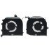 Dell XPS 15 9570 7590 Precision 5540 Left Right CPU Cooling Fan Set