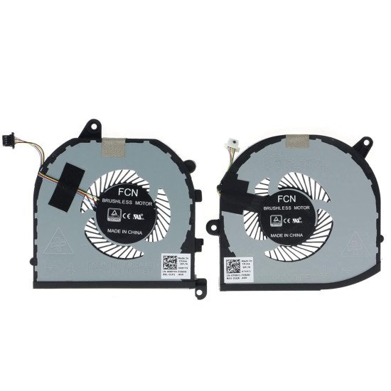 Dell XPS 15 9570 7590 Precision 5540 Left Right CPU Cooling Fan Set Dell XPS 15 9570 7590 Precision 5540 Left Right CPU Cooling Fan Set