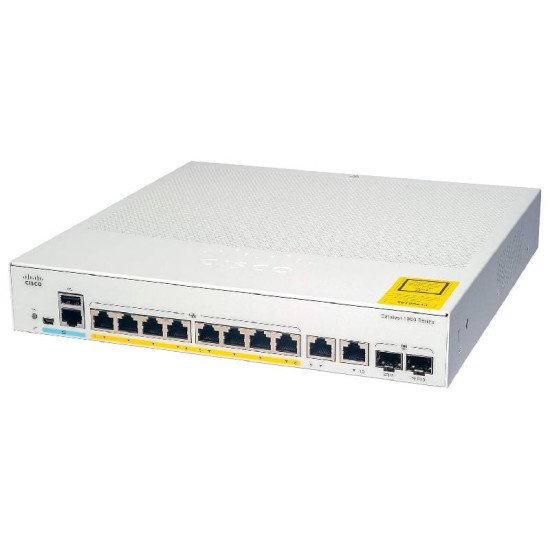 Cisco Catalyst 1000 C1000-8T-E-2G-L 8-Port Gigabit Ethernet Managed Switch – Refurbished