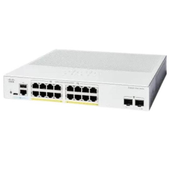 Cisco Catalyst C1200-16P-2G 16-Port Gigabit PoE+ Managed Switch with 2×1G SFP Uplinks – Refurbished