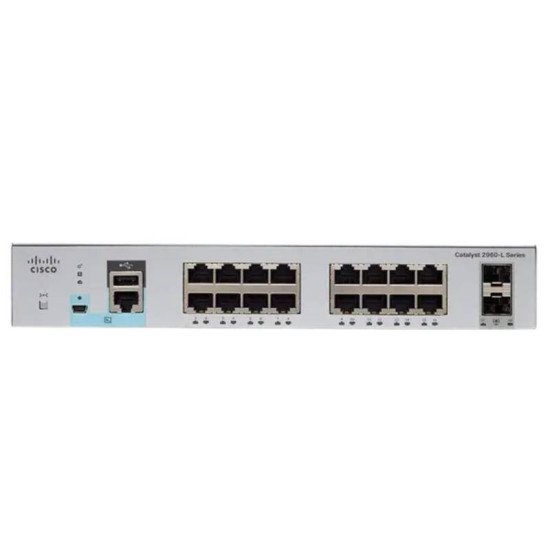 Cisco Catalyst C2960L-16PS-LL 16-Port Gigabit PoE+ Managed Switch – Refurbished