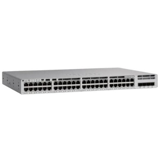 Cisco Catalyst C9200L-48P-4G-E 48-Port PoE+ Layer 3 Managed Switch with 4x 1G SFP Uplinks and Single SMPS – Refurbished