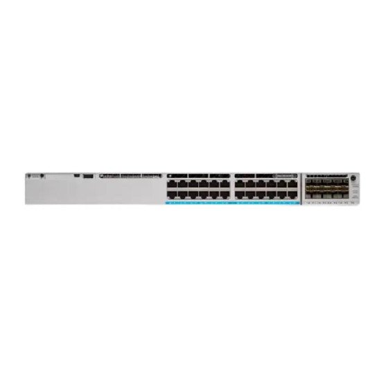 Cisco Catalyst C9300-24P 24-Port PoE+ Layer 3 Managed Switch with NM-8X Uplink Module and StackWise-480 – Refurbished