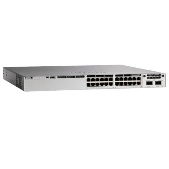 Cisco Catalyst C9300-24T 24-Port Gigabit Ethernet Layer 3 Managed Switch with Modular Uplinks and StackWise-480 – Refurbished