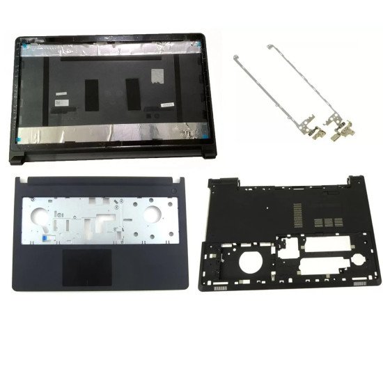 Dell Inspiron 15 5555 5558 5559 LCD Top Cover Bezel Hinges Touchpad Palmrest with Bottom Base Assembly Dell Inspiron 15 5555 5558 5559 LCD Top Cover Bezel Hinges Touchpad Palmrest with Bottom Base Assembly