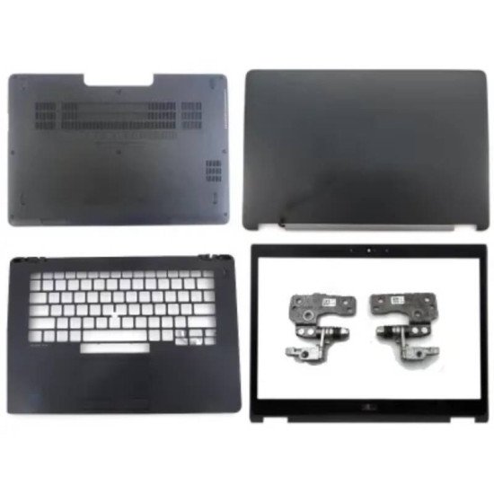Dell Latitude E7470 7470 Laptop Full Body Housing Set with LCD Top Cover, Front Bezel, Hinges, Touchpad Palmrest and Bottom Base Dell Latitude E7470 7470 Laptop Full Body Housing Set with LCD Top Cover, Front Bezel, Hinges, Touchpad Palmrest and Bottom Base