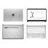 Full Laptop Body For HP 14S-CR 14S-CF 14-CF 14-DK 14S Cr1005TU LCD Top Cover Bezel Hinges with Touchpad Palmrest and Bottom Base