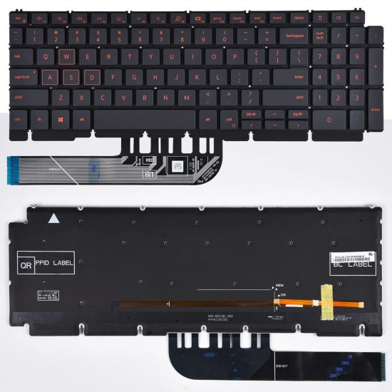 Dell G15 5510 5511 5515 5520 5521 5525 Series Gaming Keyboard Backlit