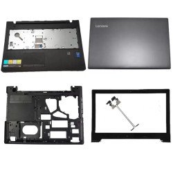 Lenovo G50-80 Z50-70 Series LCD Top Cover Bezel Hinges with Touchpad Palmrest and Bottom Base Full Body Assemble