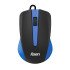Foxin Glance Blue Wired USB Mouse