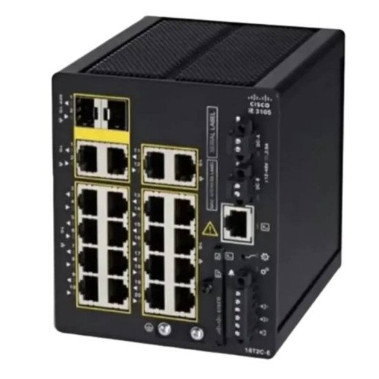 Cisco IE-3100-4P2S Industrial Ethernet Switch with 4 Gigabit PoE Ports and 2 SFP Ports – Refurbished