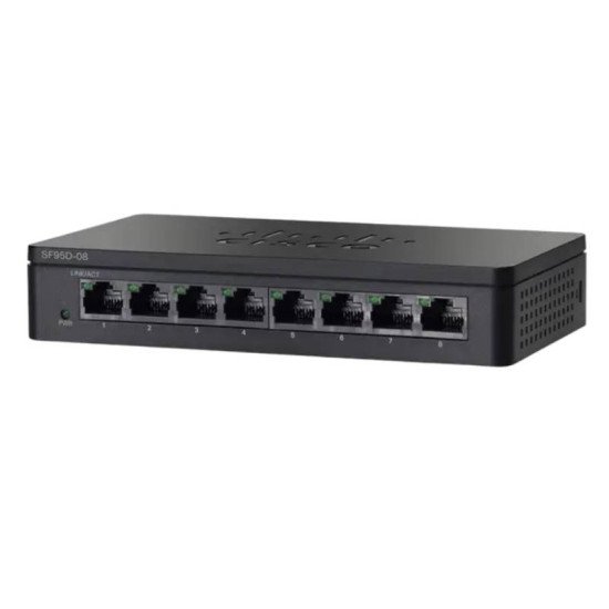 Cisco SF95D-08 8-Port 10/100 Mbps Fast Ethernet Desktop Switch Cisco SF95D-08 8-Port 10/100 Mbps Fast Ethernet Desktop Switch
