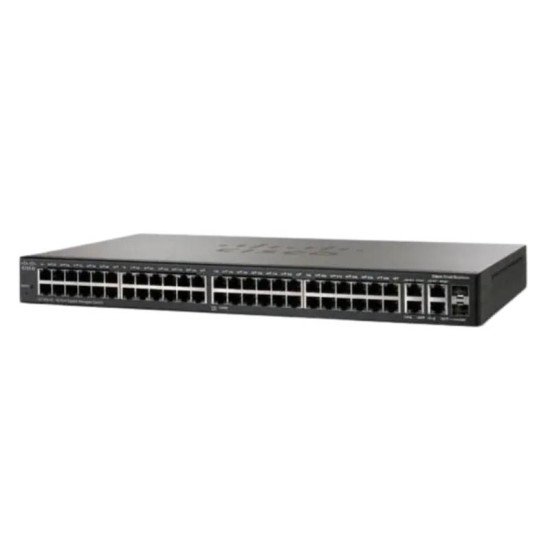 Cisco SG300-52 52-Port Gigabit Layer 3 Smart Managed Switch with SFP – Refurbished