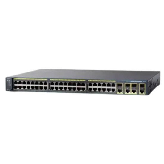 Cisco Catalyst WS-C2960G-48TC-L 48-Port Gigabit Ethernet Layer 2 Managed Switch with 4 Dual-Purpose Uplink Ports – Refurbished