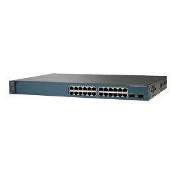 Cisco Catalyst WS-C3750V2-24TS-E 24-Port 10/100 Ethernet Managed Switch with 2 SFP Uplinks – Refurbished