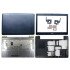 Asus X52F X52 LCD Top Cover Front Bezel Hinges with Touchpad Palmrest and Bottom Base