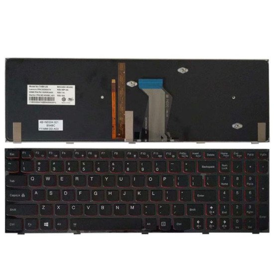 Lenovo Y590 Y500 Y510P Laptop Backlit Keyboard Replacement Lenovo Y590 Y500 Y510P Laptop Backlit Keyboard Replacement