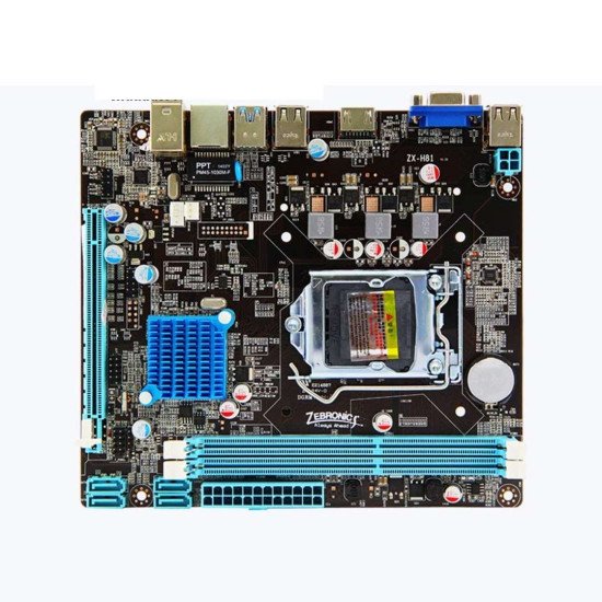Used Zebronics H81 LGA 1150 Socket Motherboard DDR3 Used Zebronics H81 LGA 1150 Socket Motherboard DDR3